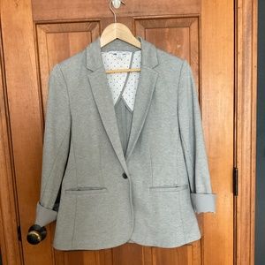 Single Button Gray Blazer - M - Old Navy